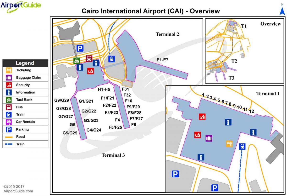 cairo international airport mapa