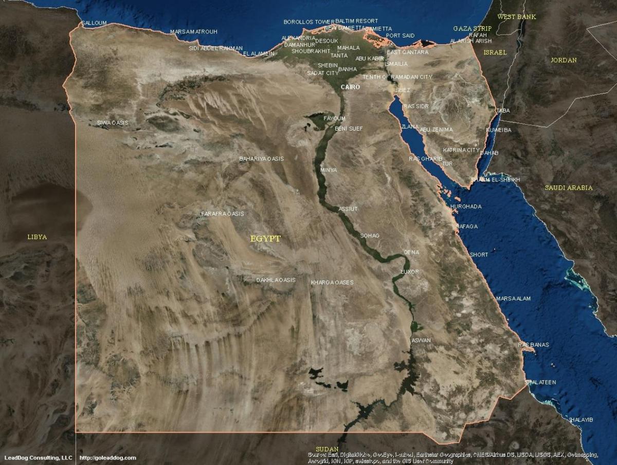 Mapa ng cairo satellite