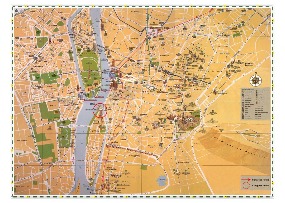 cairo pinupuntahan ng mga turista mapa