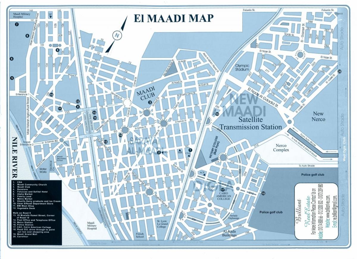 Mapa ng maadi cairo