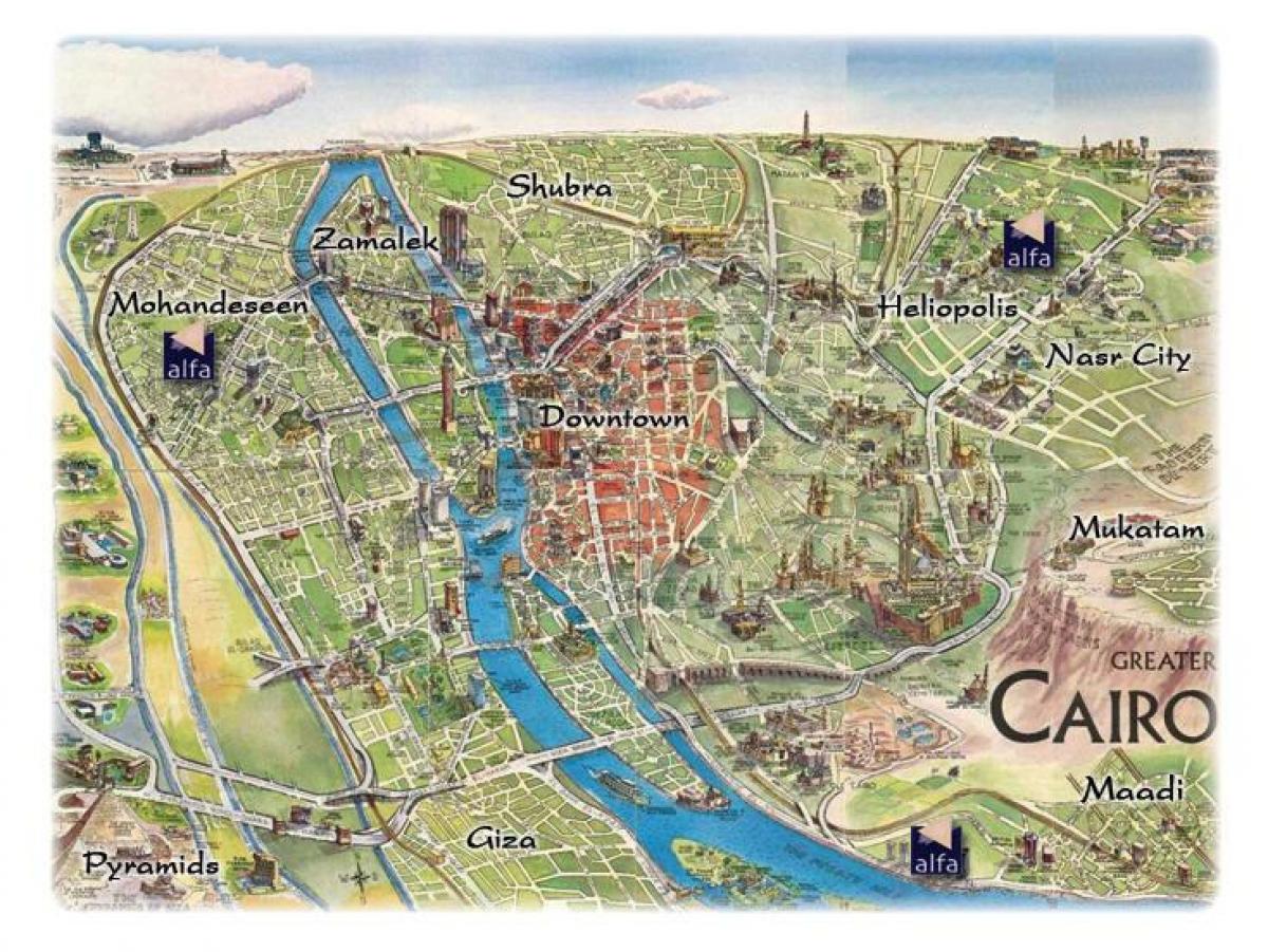 Mapa ng mohandeseen cairo