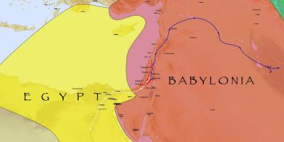 Mapa ng babilonia, ehipto