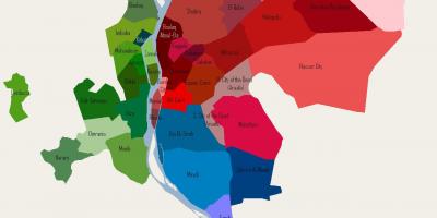 Cairo kapitbahayan mapa