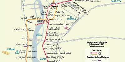Cairo metro mapa 2016